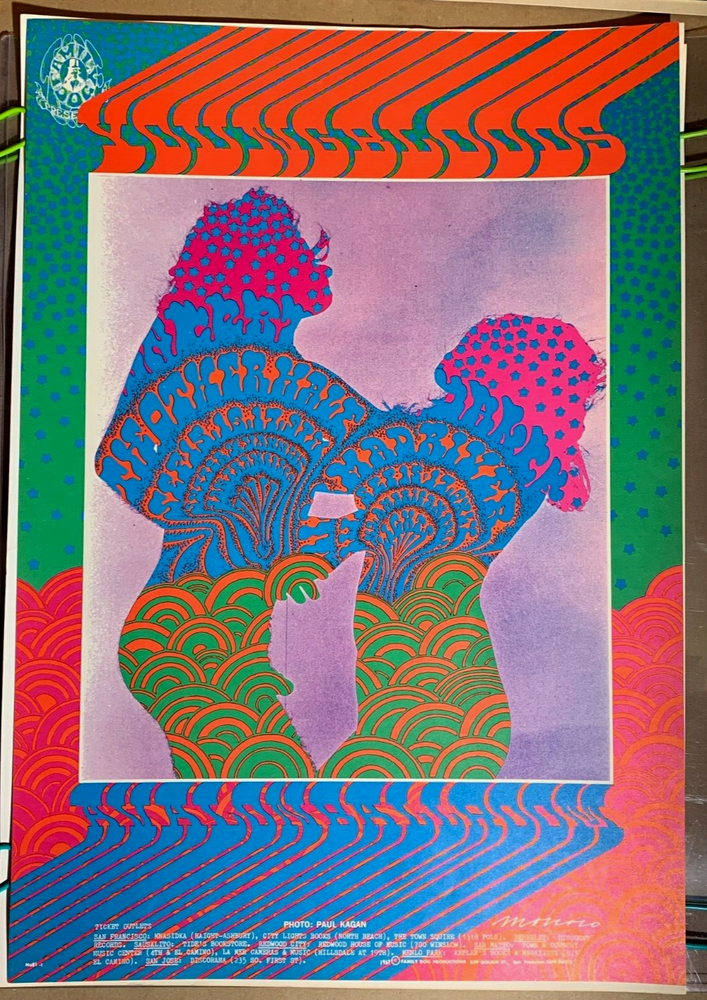 1967 Youngbloods Avalon Ballroom Family Dog Concert Poster FD-81 Moscoso