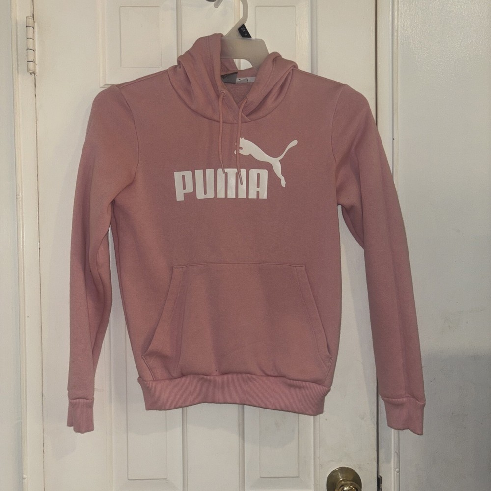 Worn Once Excellent Condition Women's Pink Puma Hoodie