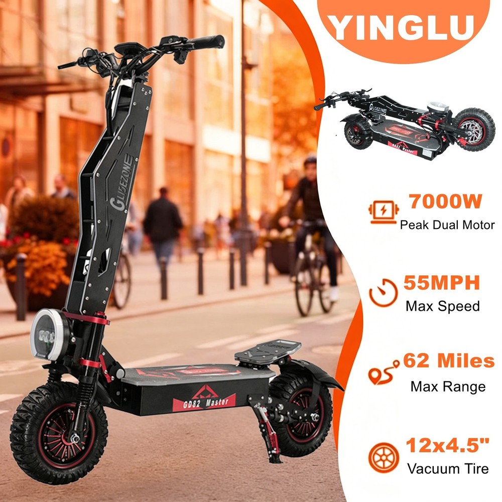 YINGLU Off-Road Electric Scooter for Adults 7000W/1000W Free Gift Kid Scooter US