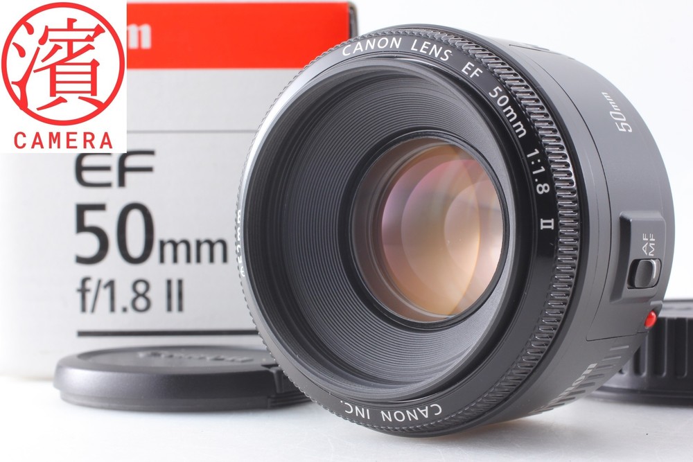 AF work [Top MINT in Box] Canon 50mm f1.8 II Standard Prime Lens EF Mount JAPAN