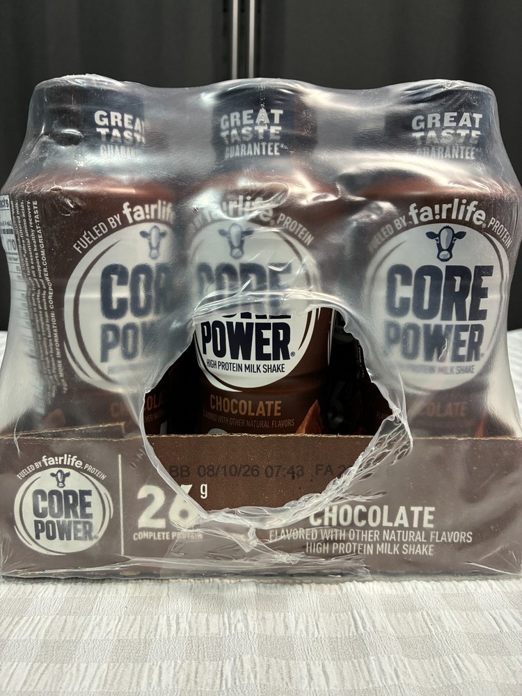 Fair Life Core Power Protein Shake Chocolate, 26g Bottle, 14oz, 12 Pack, In-Date