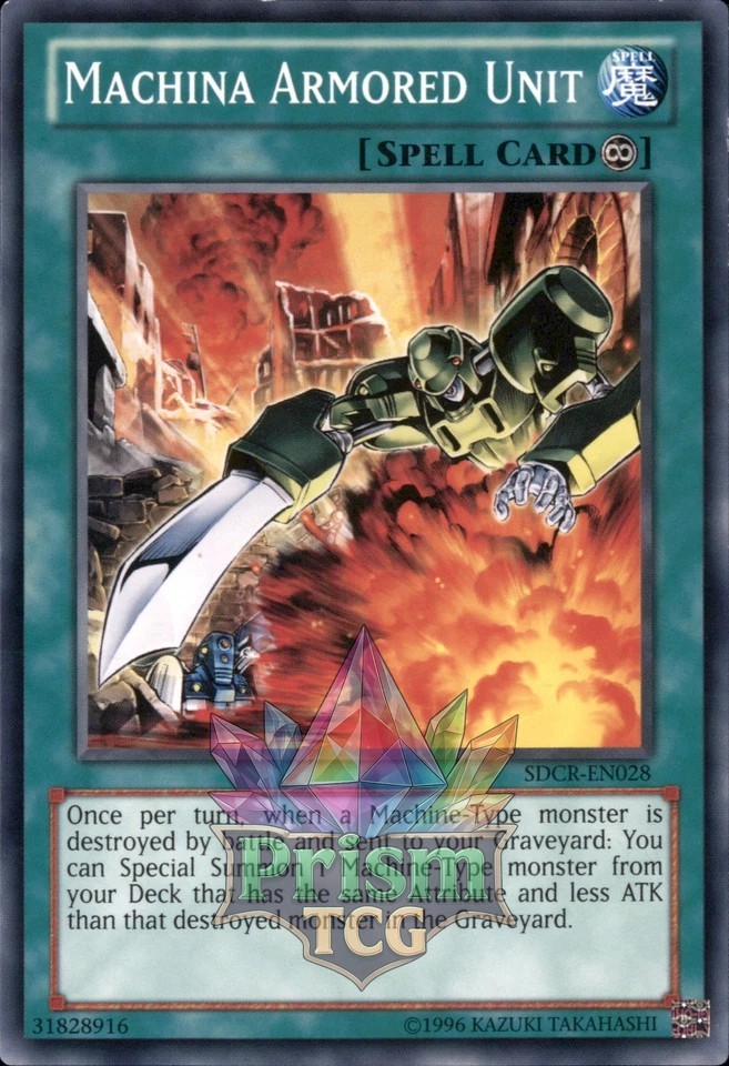 Machina Armored Unit SDCR-EN028 Yugioh Trading Card