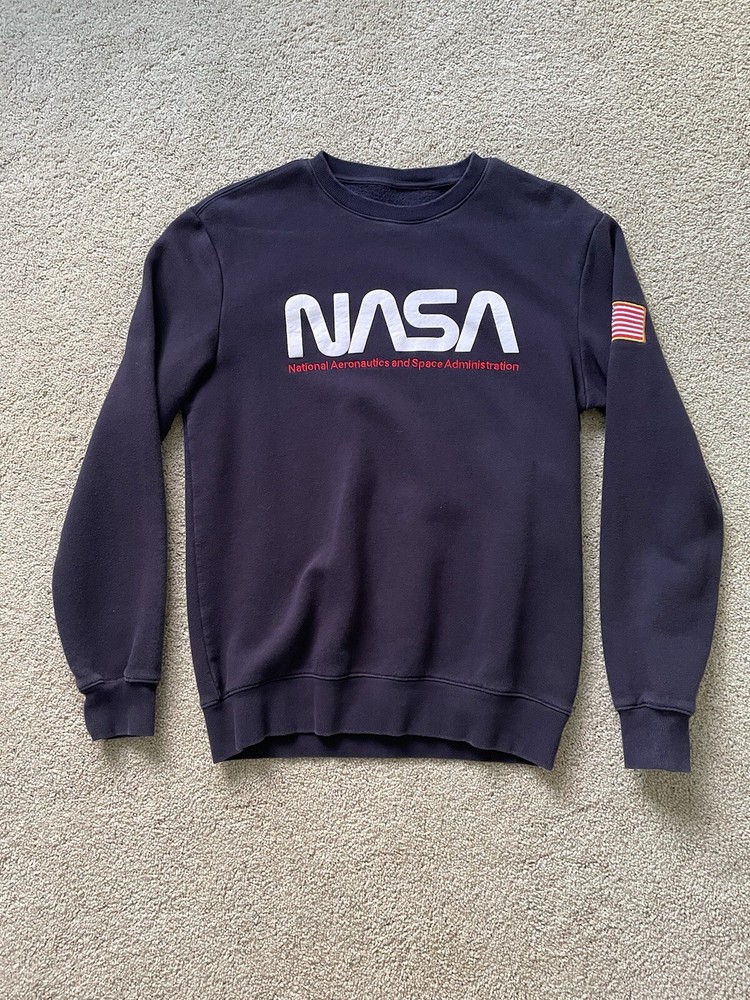 NASA Crewneck Long Sleeve Navy - Small
