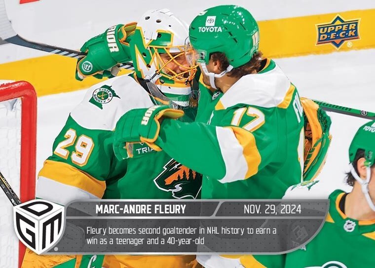 PRESALE - 24-25 Upper Deck Game Dated Moments #27 Marc-Andre Fleury /599-image