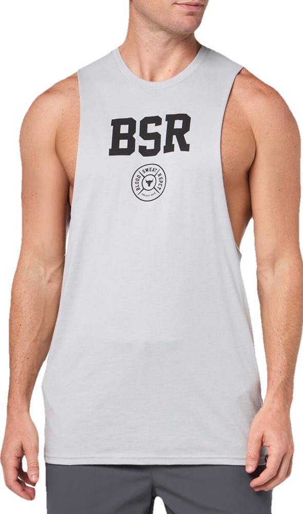 Under Armour Mens Project Rock BSR Sleeveless Tank Shirt 2025 Sizes S-XXL New