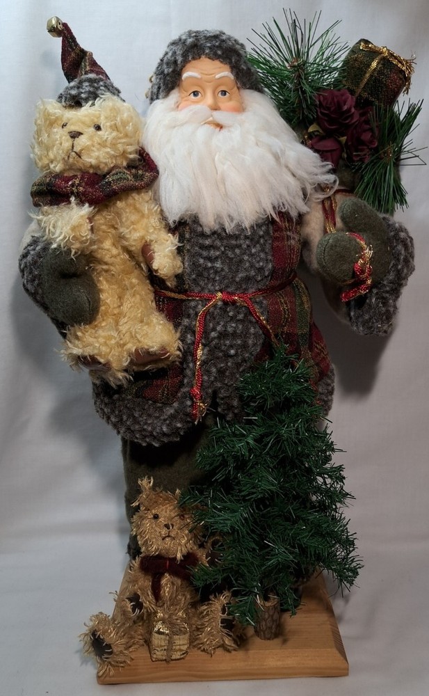 Vintage Santa Figure Teddy Bear 18