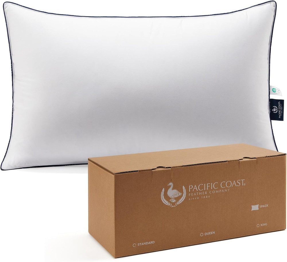 Pacific Coast Bed Pillow, Hotel Collection Goose Feather and down Pillow for Sle