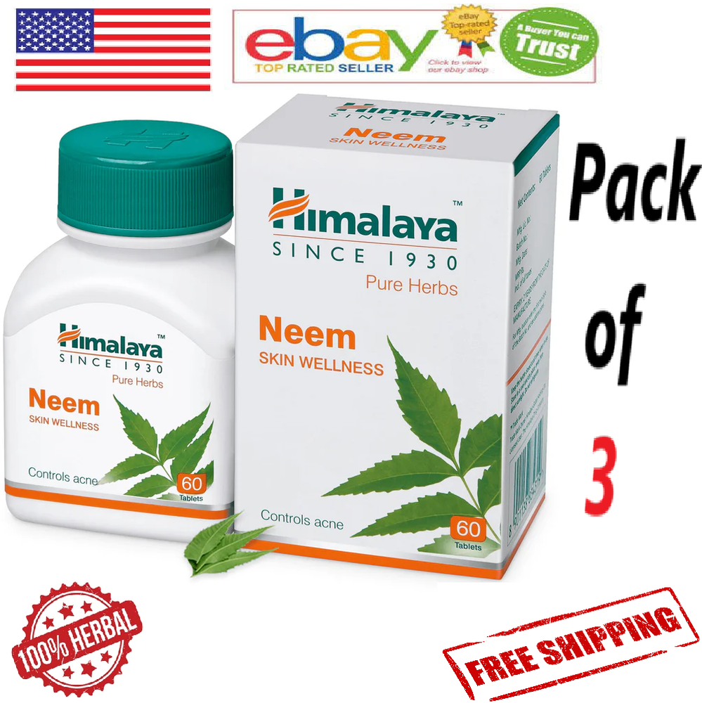Himalaya Neem Skin Wellness 180 Tabs with Free Shipping