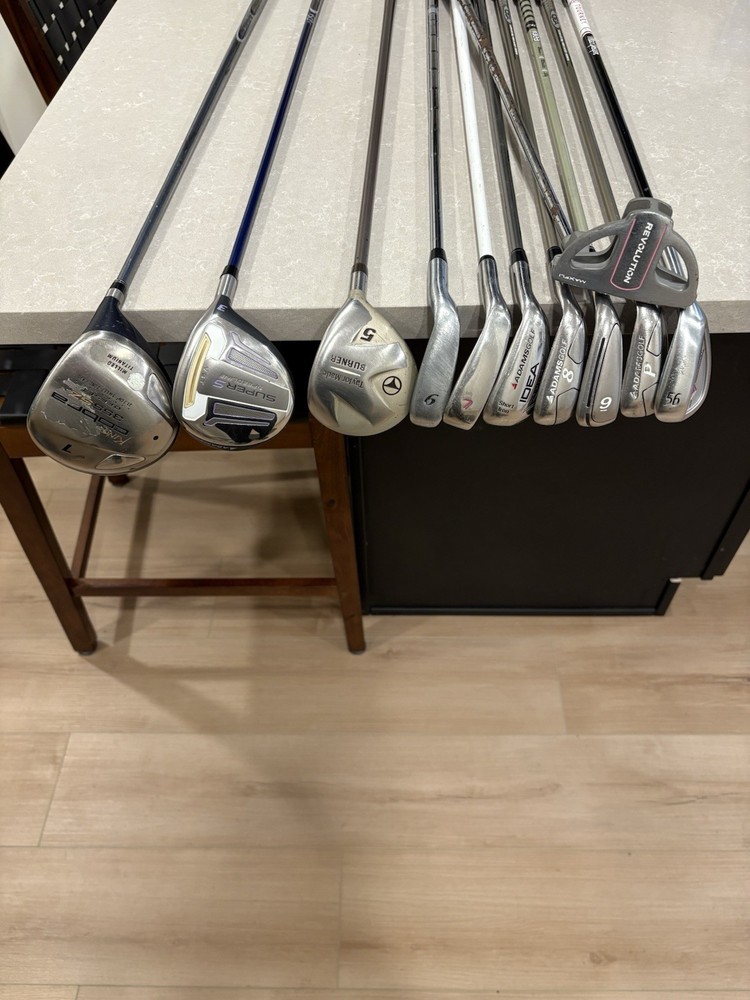 Ladies TaylorMade Adam’s Irons Driver Woods Putter Complete Golf Club Set RH