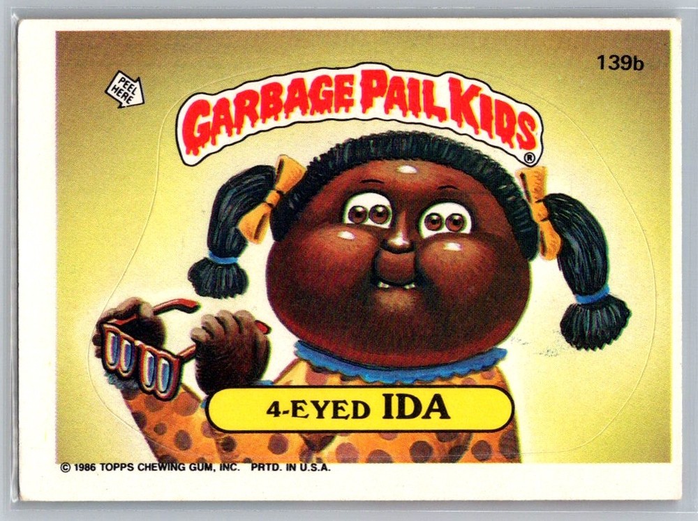 1986 Topps Garbage Pail Kids Series 4 #139b 4-Eyed Ida NM Card