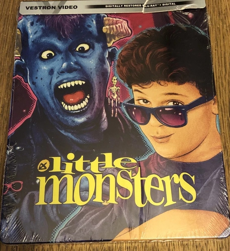 LITTLE MONSTERS (1989, Blu-Ray, Digital, STEELBOOK)  Sealed Same Day Shipping
