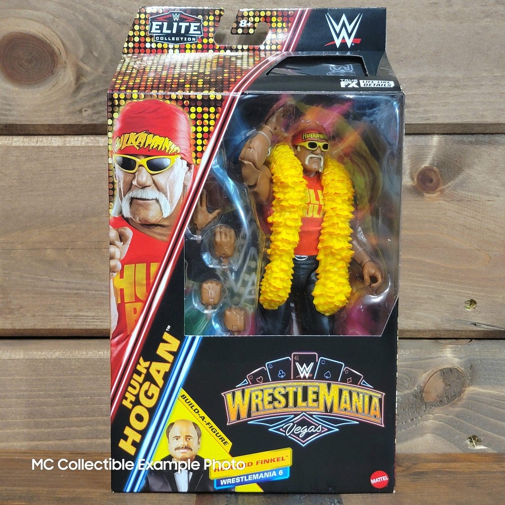 Hulk Hogan WrestleMania WWE Elite Collection Action Figure Howard Finkel BAF