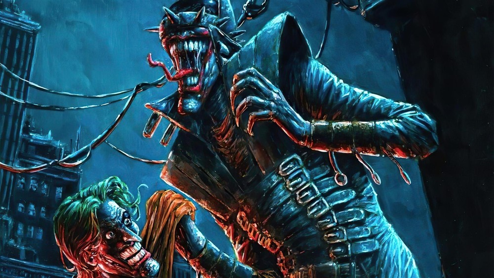 Batman Who Laughs Joker DCs Metal Art Print Comics Poster 8in x 12in Lot Up