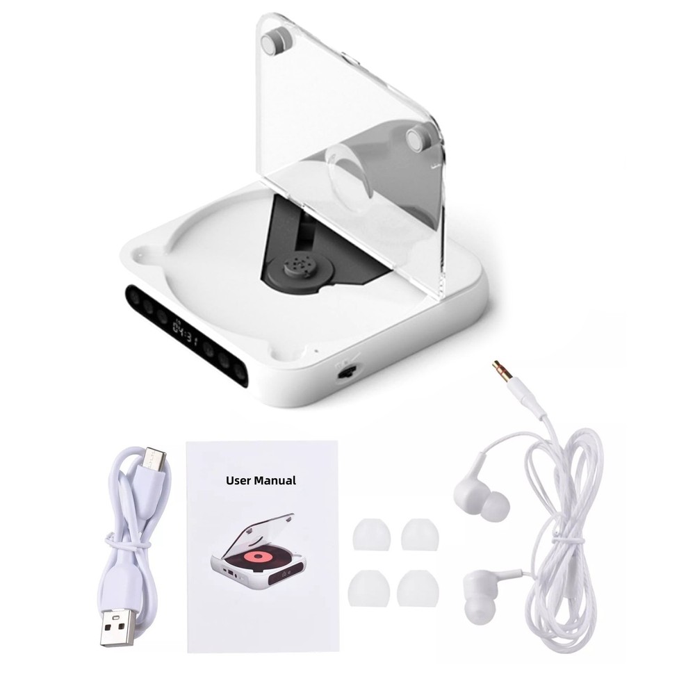 5V2A BT 5.3 CD Player HIFI Loudspeaker CD/CD-R/CD-RW/MP3/WAV Widely Applications