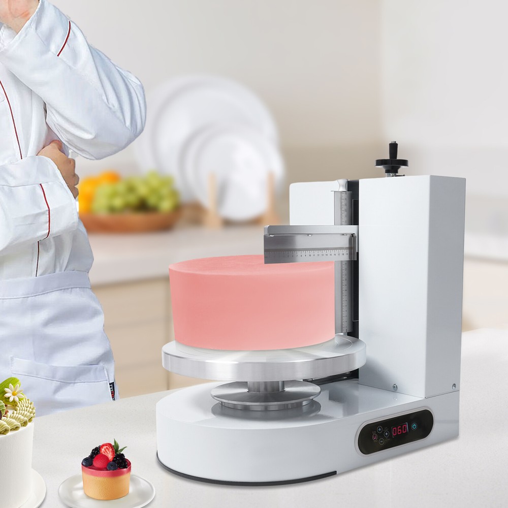 Adjustable 4-12 Inch White Display Smooth Cream Cake Decorating Machine