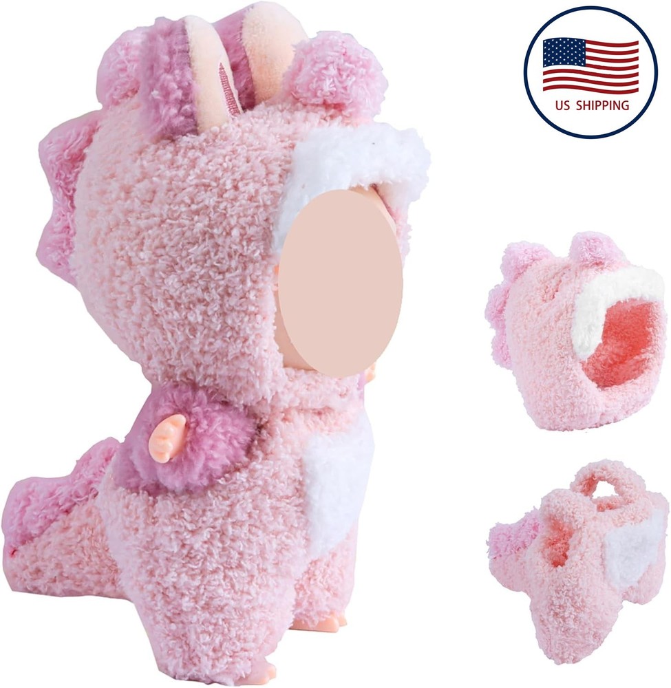 Adorable 17cm Plush Doll Clothes Set for La-bubu - No Doll Included