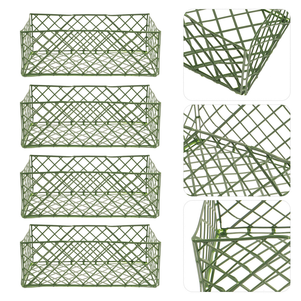 10 Pcs Floral Foam Cage Flower Holder Mesh for Arrangements Mud Bride