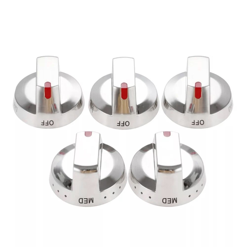 For Samsung Gas Stove Replacement 5Pcs ABS Top Burner Dial Knob DG64-00473A