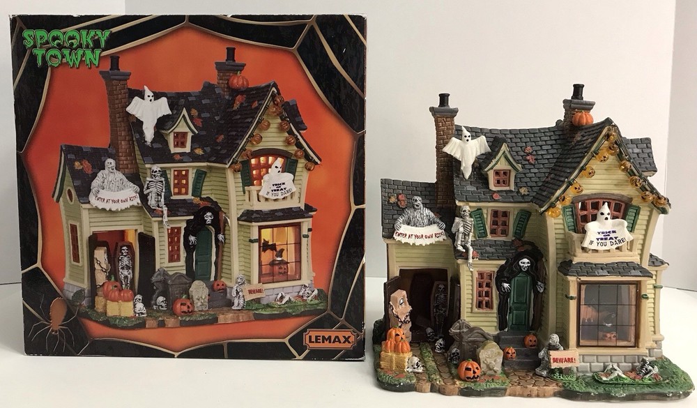 Lemax Spooky Town Halloween Haunted House No Light Cord