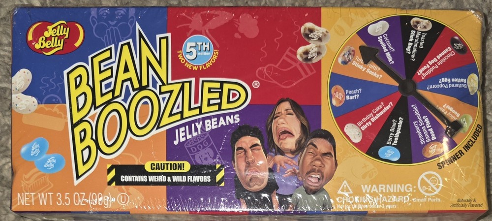 Jelly Belly Bean Boozled Spinner Game 3.5 Oz Weird & Wild Flavors Ex. 11/8/2020