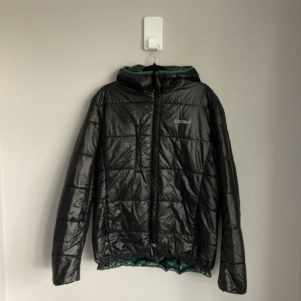 Silvini Mens Large Waterproof Reversible Primaloft Jacket in Black Light Fornelli