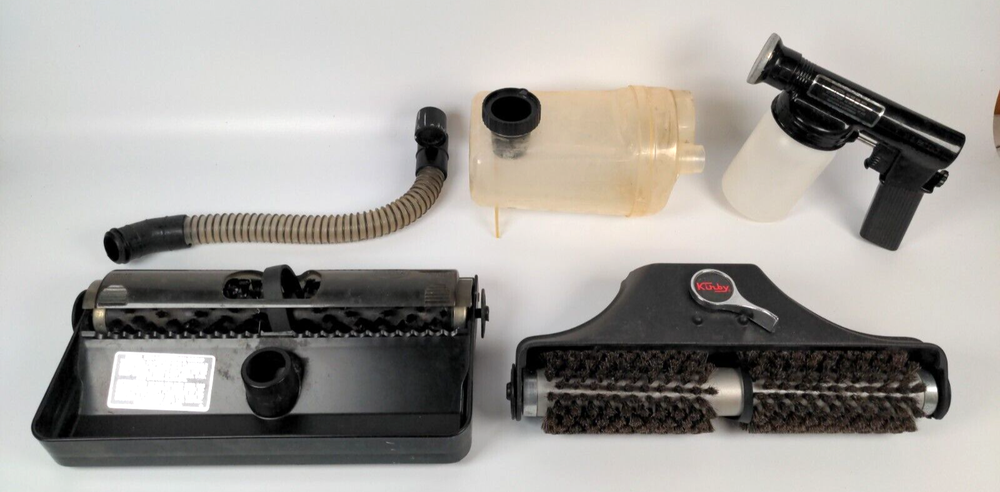 Kirby Heritage II Carpet Fluffer Buffer Polisher Rug Renovator Spray gun & Tank