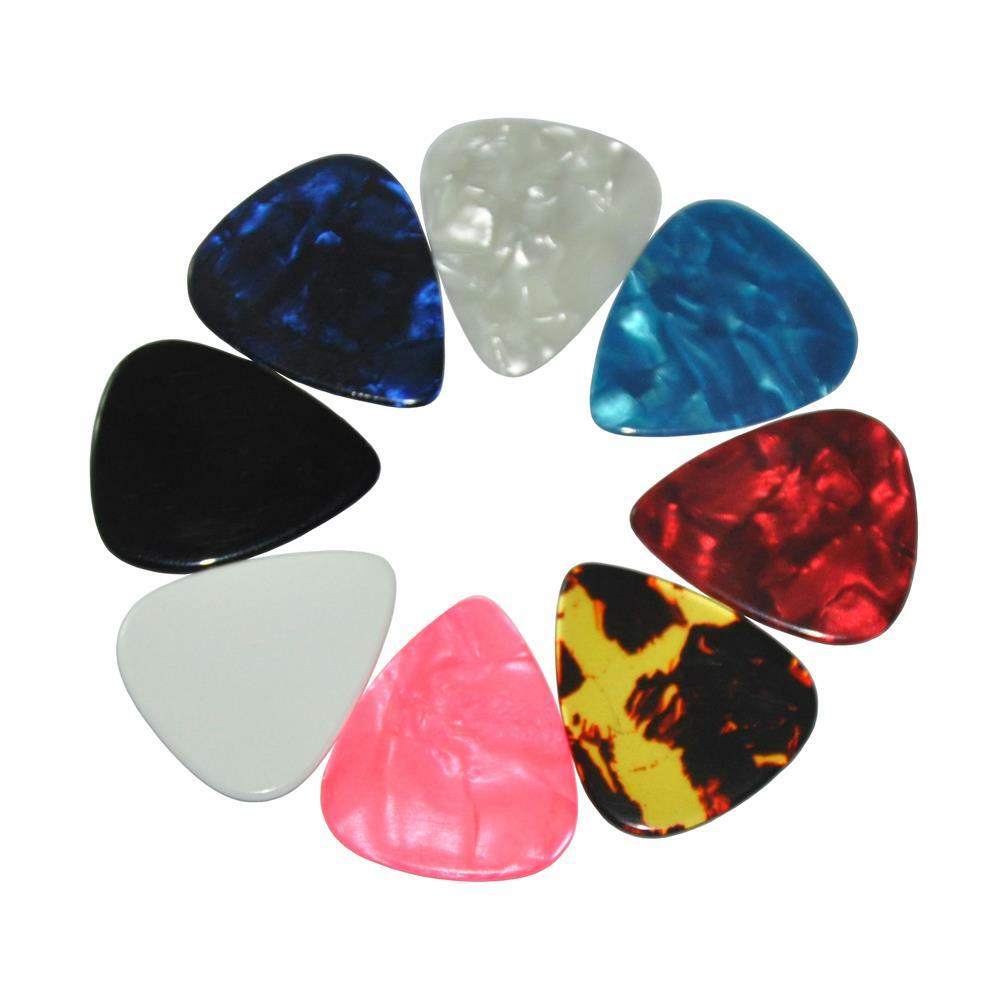 100pcs Extra Heavy 1.5mm Blank Celluloid Guitar Picks Plectrums Mixed Colors
