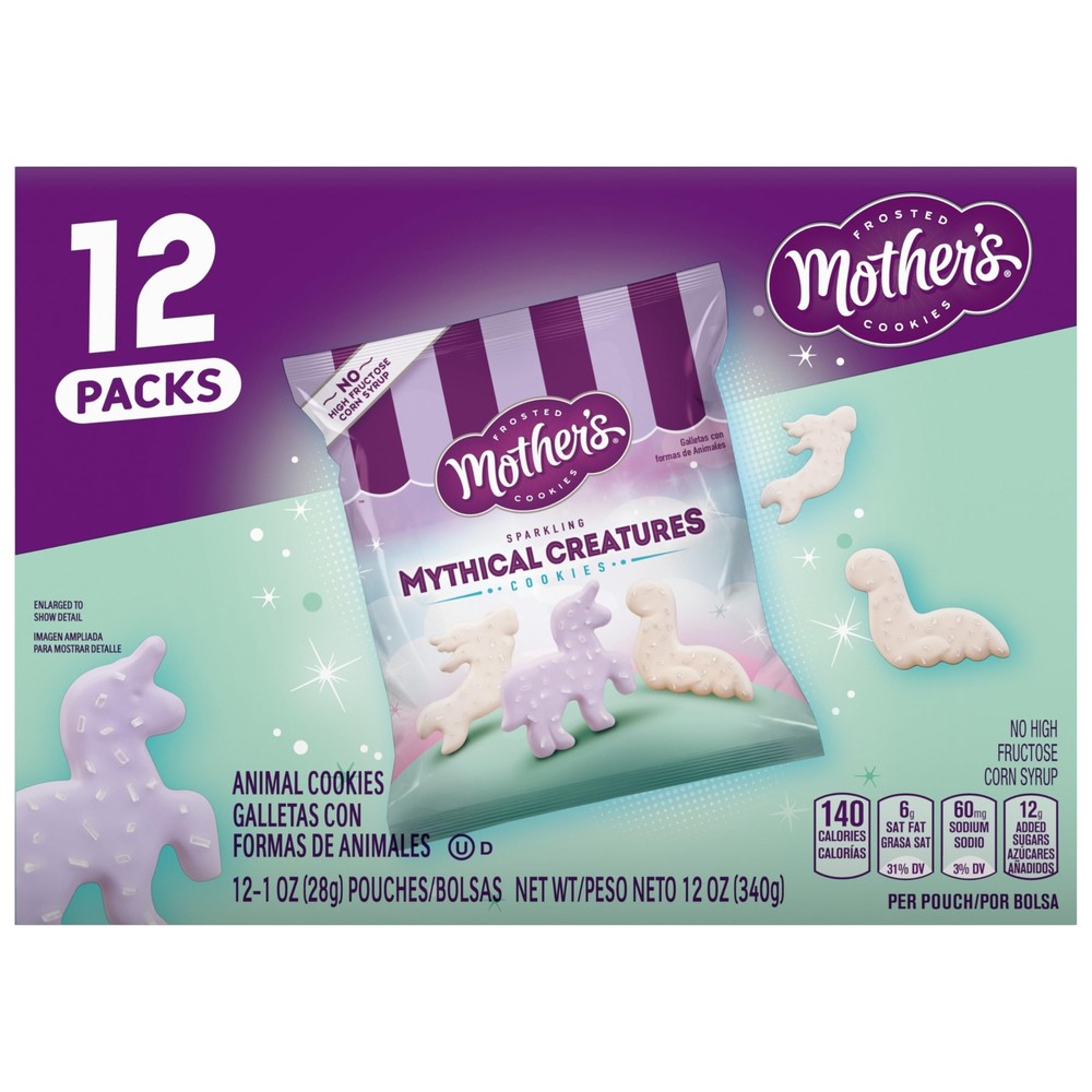 Sparkling Mythical Creatures Cookies 1oz Bags 12-Pack
