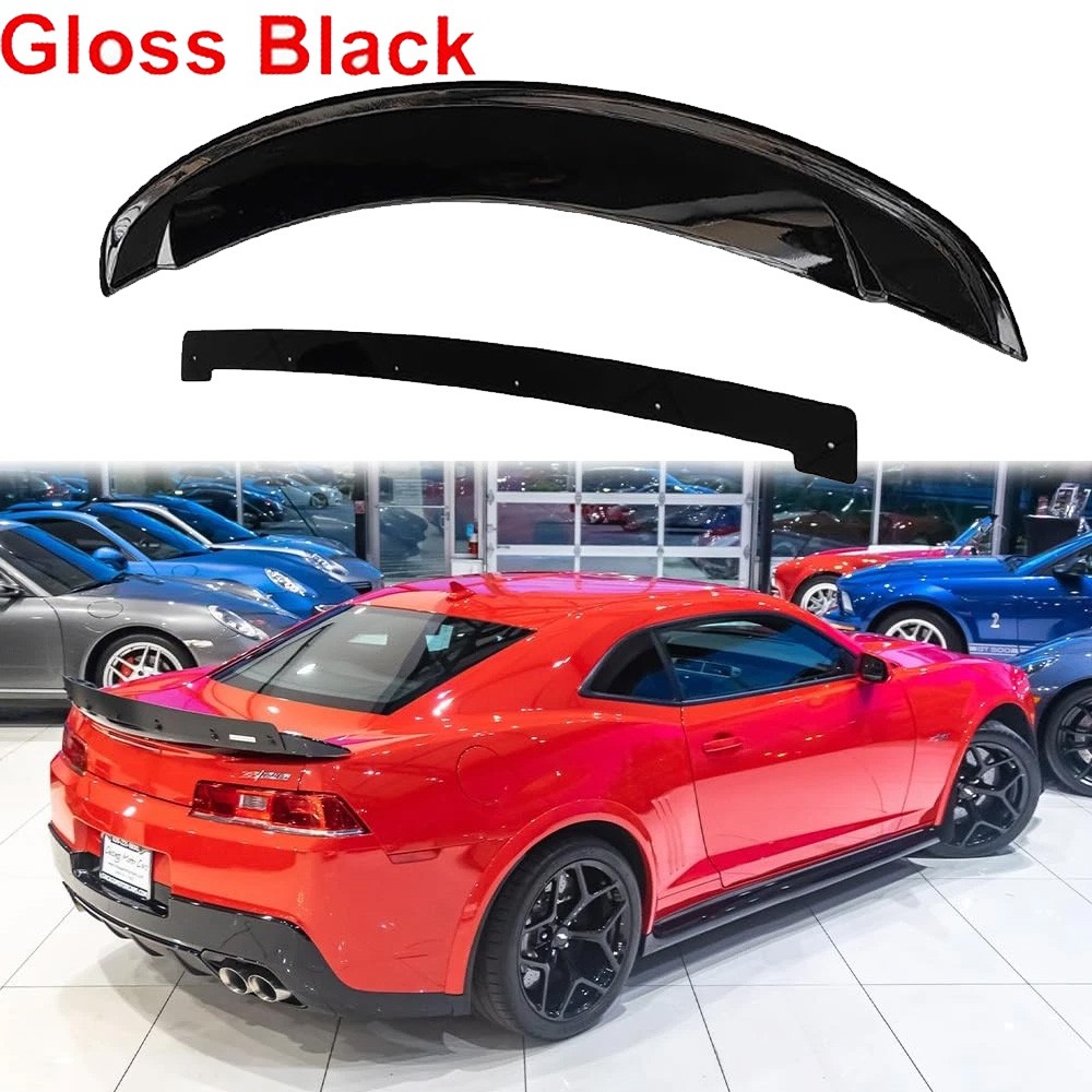 Rear Trunk ZL1 Style Wing Lip Spoiler W/ Wicker Bill For Chevrolet Camaro 14-15