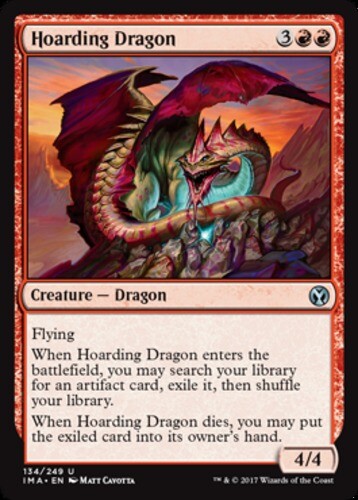 Hoarding Dragon x4 - Iconic Masters - NM-Mint, English - Iconic Masters