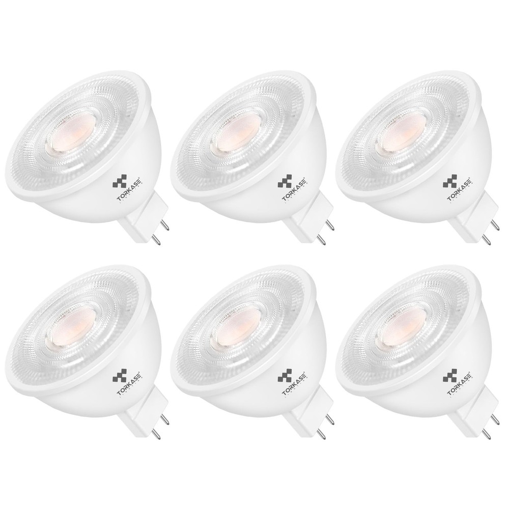 MR16 LED Bulb, 50W Halogen Equivalent, 5W GU5.3 12V Non-Dimmable, 3000K Warm ...