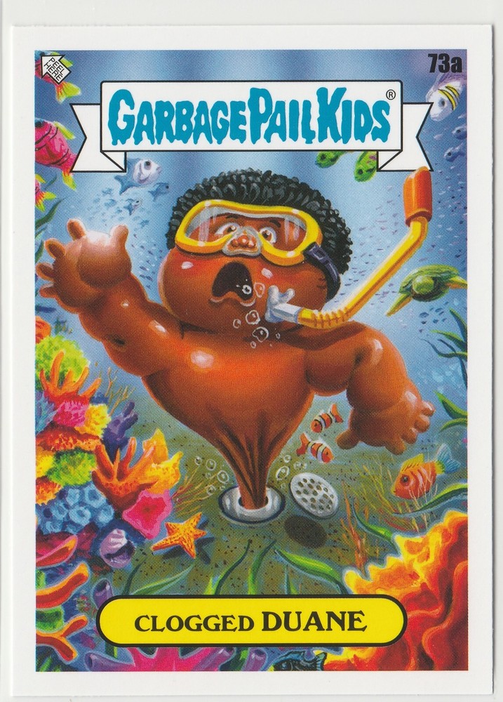 Duane #73a Garbage Pail Kids GPK 2021 Vacation Series Clogged Card