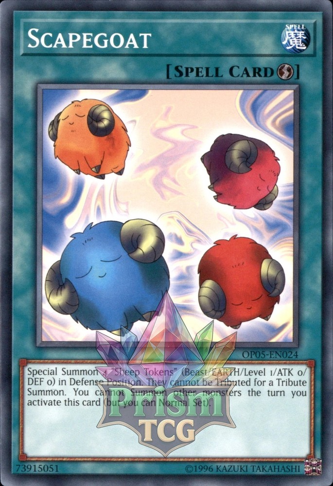 Scapegoat OP05-EN024 Yugioh Rare Trading Card Battle Protection