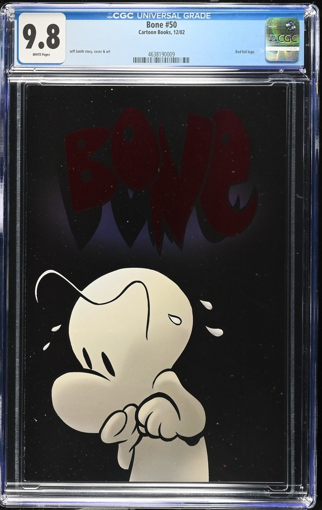 Bone 50 CGC 9.8  Red foil logo.