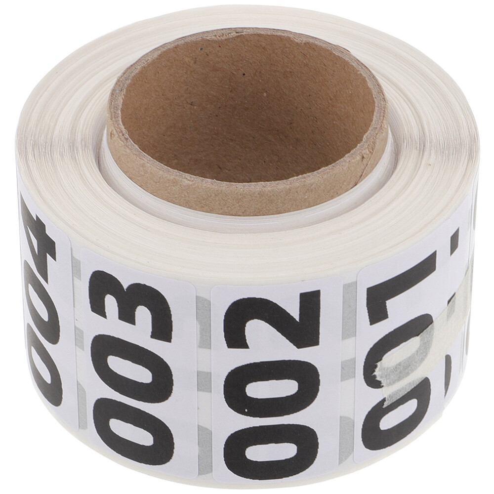 Vinyl Number Stickers for Storage Bins Packing Box Labels Consecutive