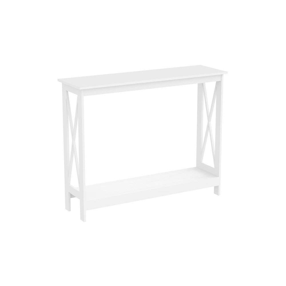Safdie & Co White Modern Console Table for Stylish Entryways