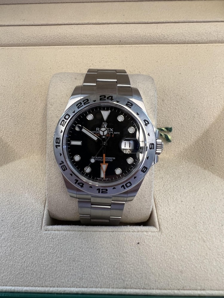 Rolex Explorer II Black Dial with Box and Papers