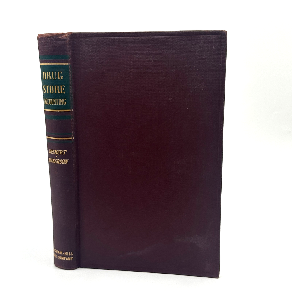 RARE Drug Store Accounting 1943 1st Ed McGraw Hill Vintage Business Reference
