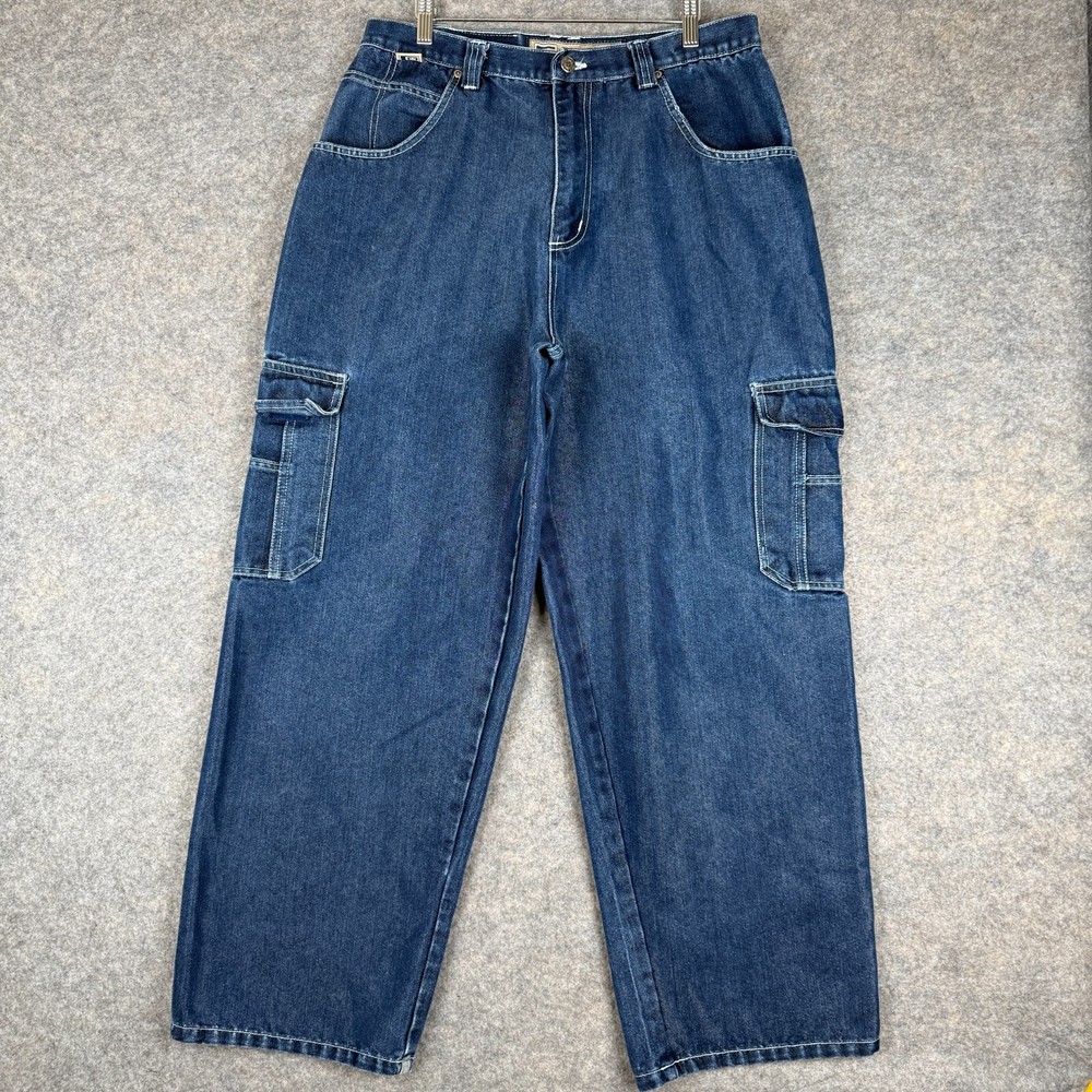 VTG Culture Denim Baggy Carpenter Jeans Mens 36x32 (actual 33x30) 90s Y2k Skater