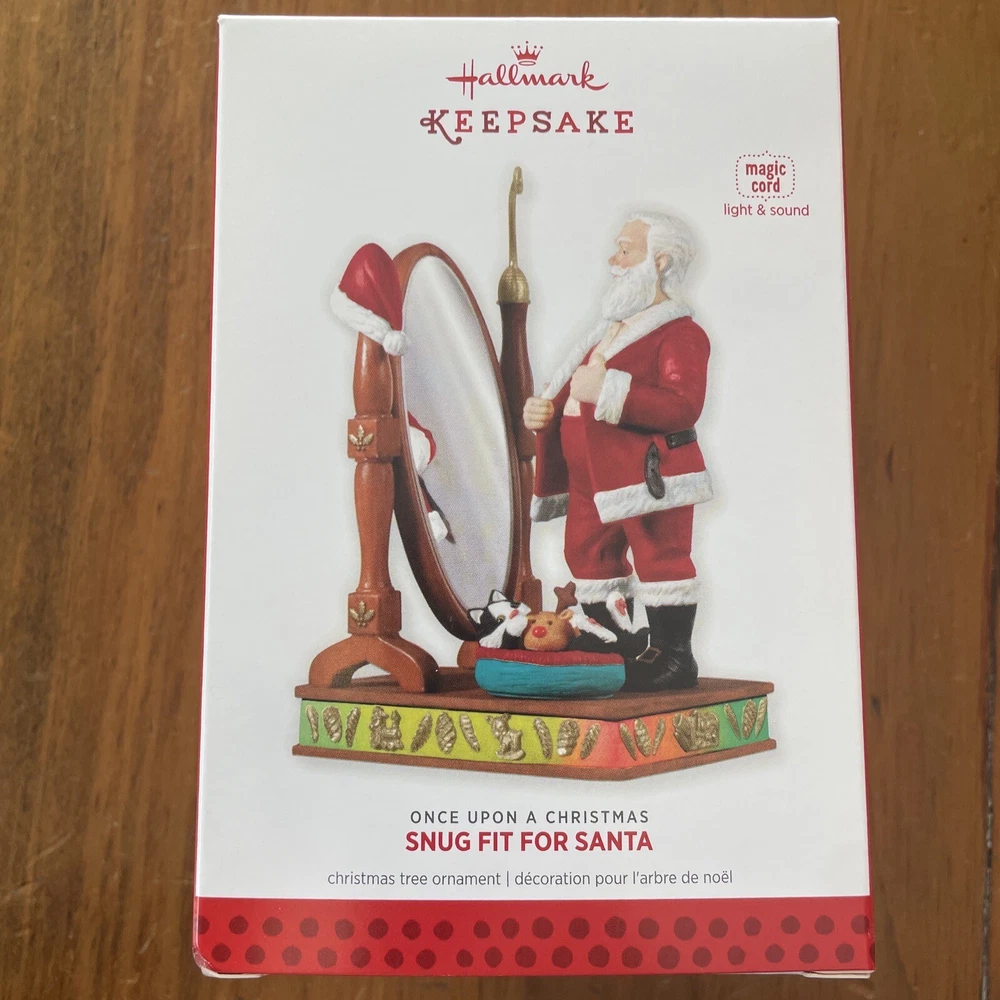 2013 Hallmark Ornament Snug Fit for Santa 3rd Once Upon a Christmas Music MINT