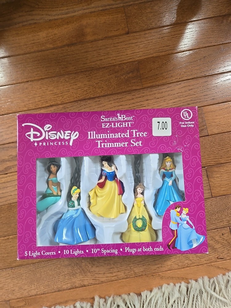 Santas Best Disney Princess Ez-light Illuminated Tree Trimmer Set