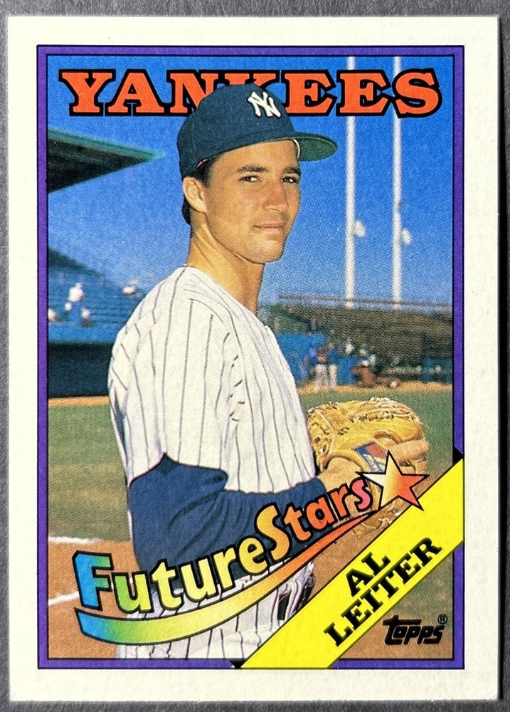 1988 Topps Future Stars #18 Al Leiter Rookie Error Card with Steve George Variation