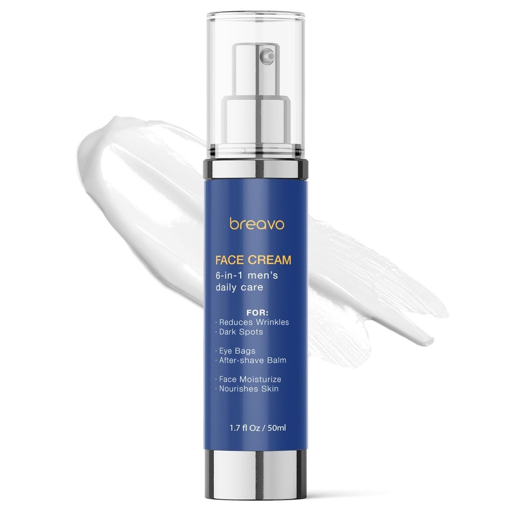 6 in 1 Mens Face Moisturizer: Face Cream for Men - Mens Face Moisturizer-Eye ...