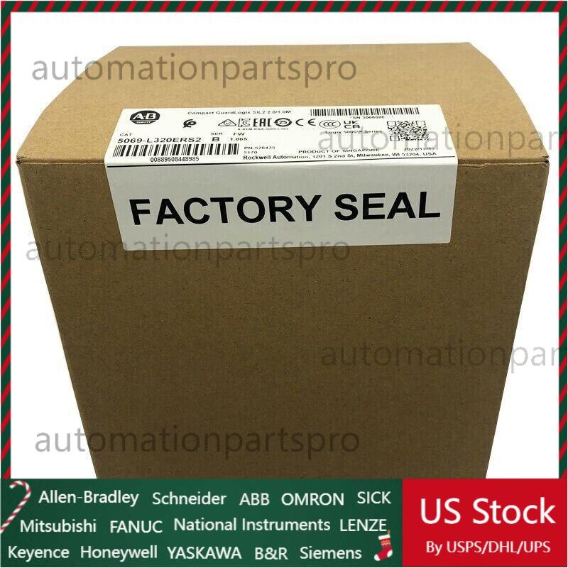 5069-L320ERS2 /A GuardLogix 5380 PLC Processor Compact SIL2 2.0/1.0M New Sealed
