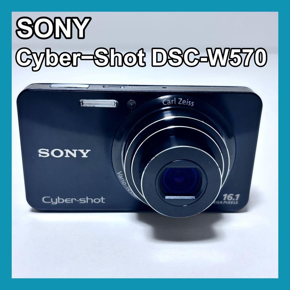 Sony Cyber-Shot DSC-W570 Digital Camera Black Used