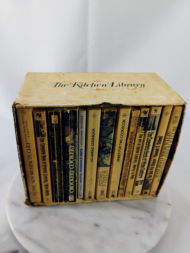 Vintage Kitchen Library Cookbook Box Set MCM