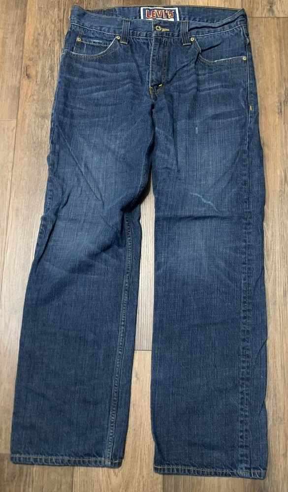 VTG Levi’s 549 Low Loose Wide Leg Baggy Skater Jeans Mens 34x33 Y2K Style