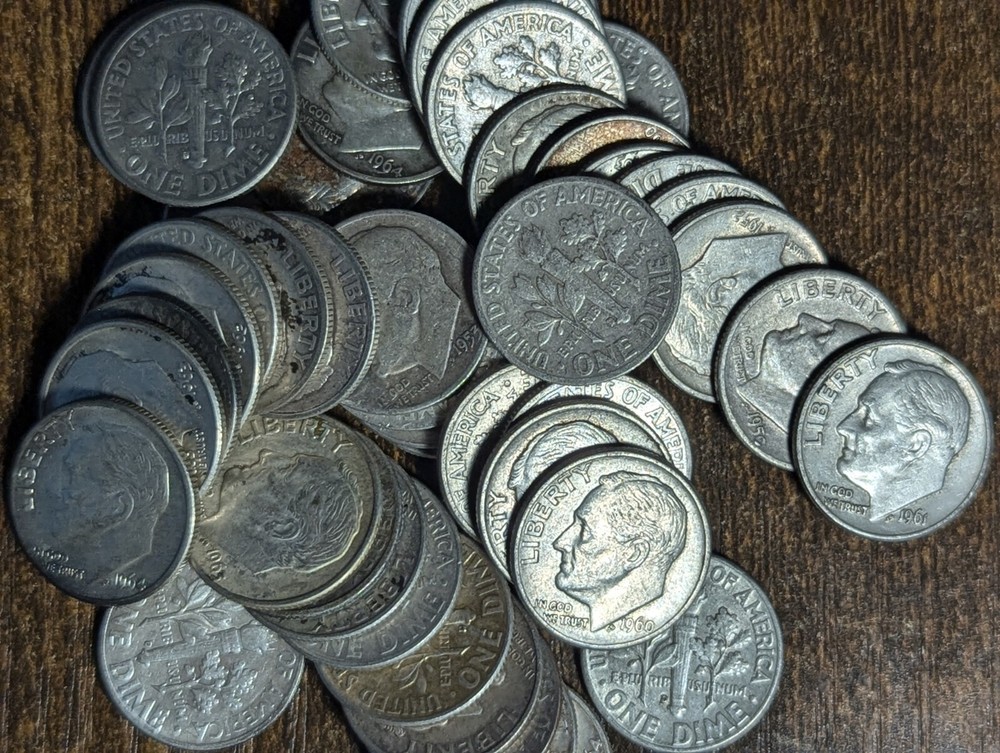 Lot of 5 90% Silver Roosevelt Dimes Various Years, Ships Free Choose How Many!