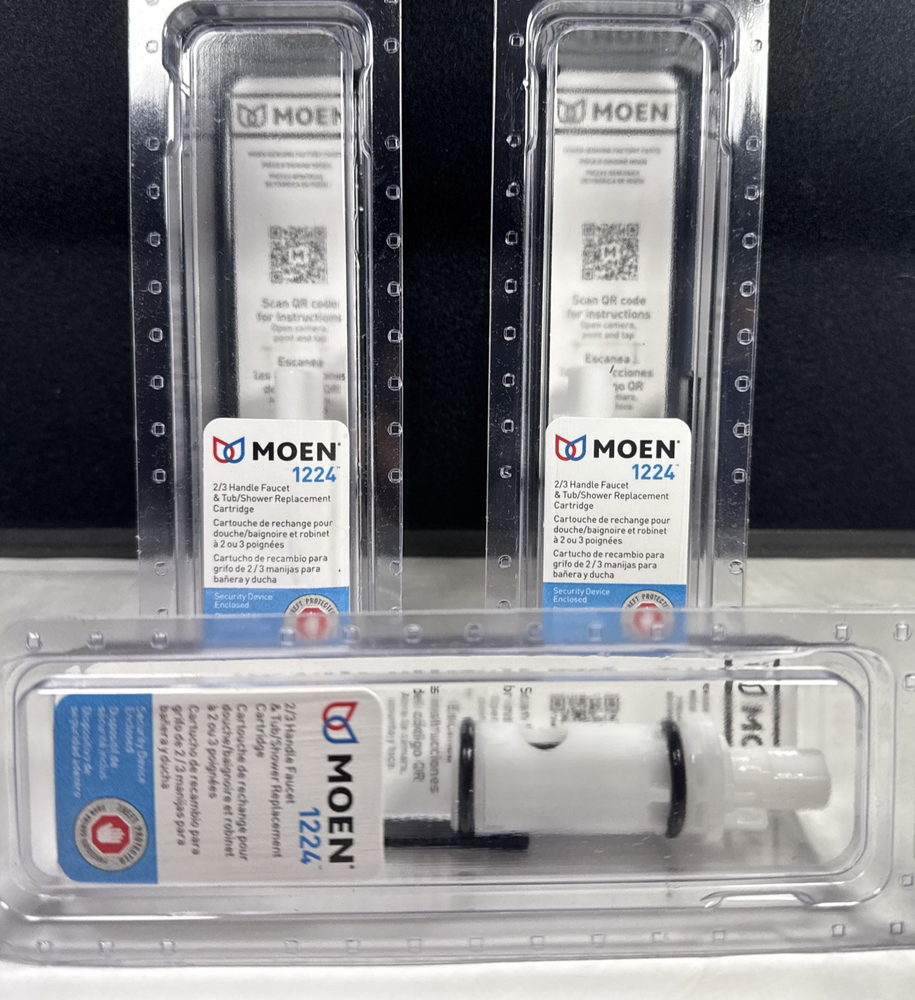 Moen 1224 Faucet and Tub Shower Replacement Cartridge 3-Pack 2A