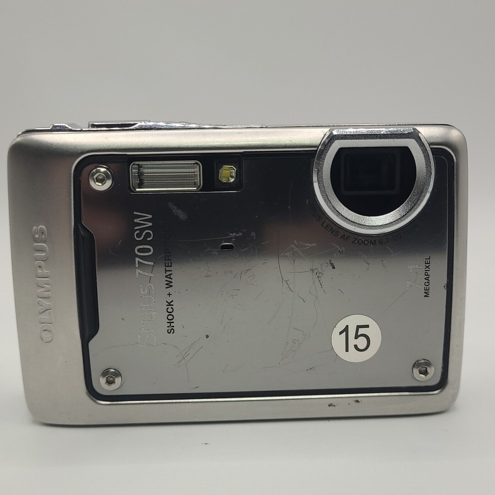 Olympus Stylus 770SW 7.1MP Waterproof Digital Camera with Battery